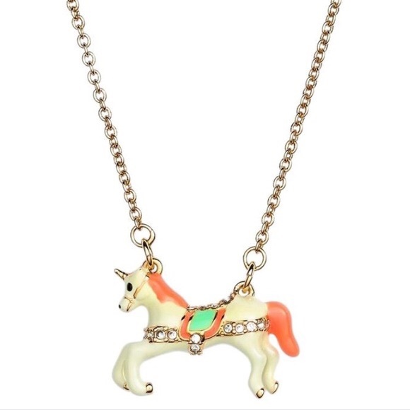 Kate Spade Carousel Horse Necklace 